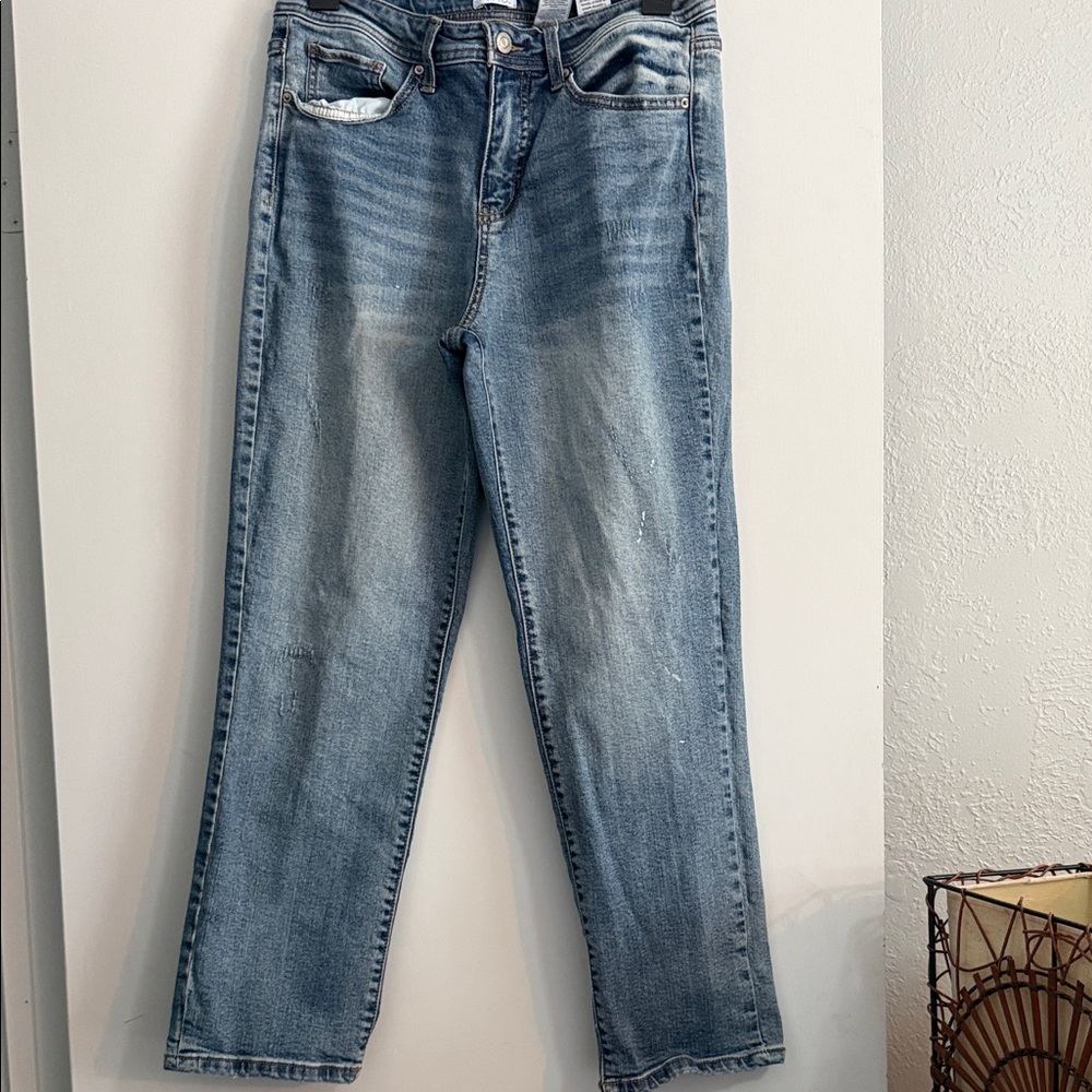 Time and Tru Women's Boyfriend Jeans - Medium Blue